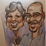 color party caricature
